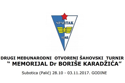 Otvoreni šahovski turnir Memorijal Dr Boriše Karadžića 2017
